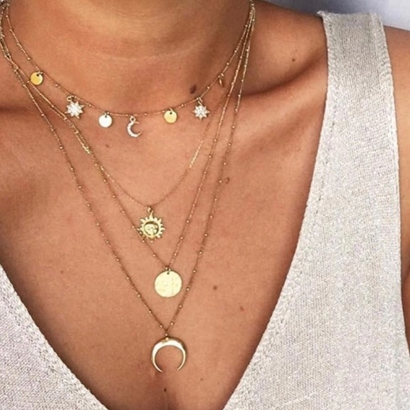 Solar Jewelry Jewelry - Gold charm necklace